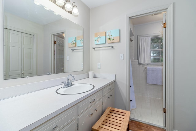 3247 Ramsgate Rd, Augusta, GA 30909 - full bath with vanity and a shower with curtain