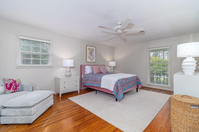 3247 Ramsgate Rd, Augusta, GA 30909 - bedroom featuring wood finished floors and a ceiling fan