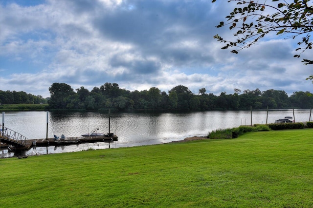 690 Riverfront Dr, Augusta, GA 30901 - water view featuring a wooded view and a floating dock