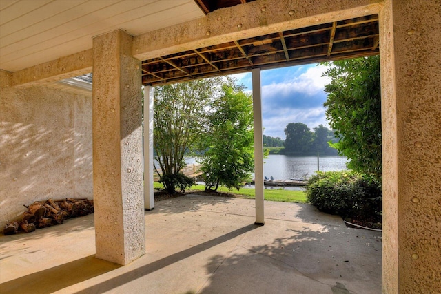 690 Riverfront Dr, Augusta, GA 30901 - view of patio with a water view