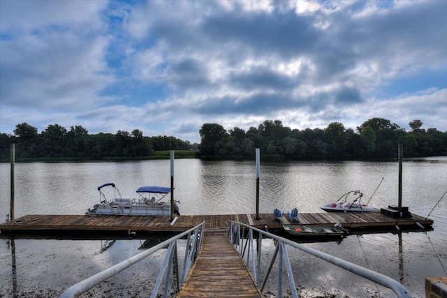 690 Riverfront Dr, Augusta, GA 30901 - view of dock with a water view and a forest view