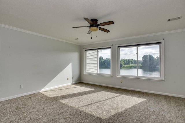 690 Riverfront Dr, Augusta, GA 30901 - spare room with a ceiling fan, baseboards, visible vents, and carpet