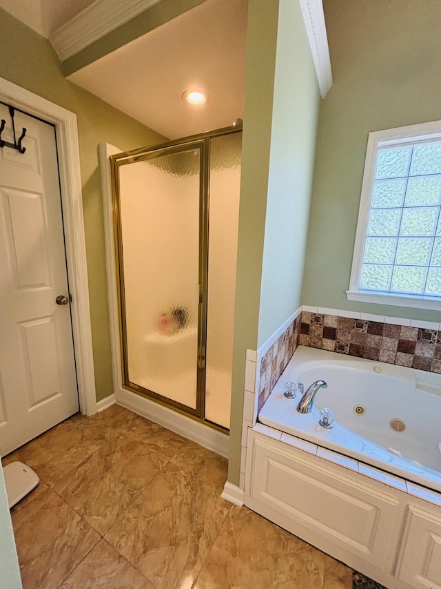 517 Avrett Ct, Evans, GA 30809 - full bath featuring a stall shower and a whirlpool tub
