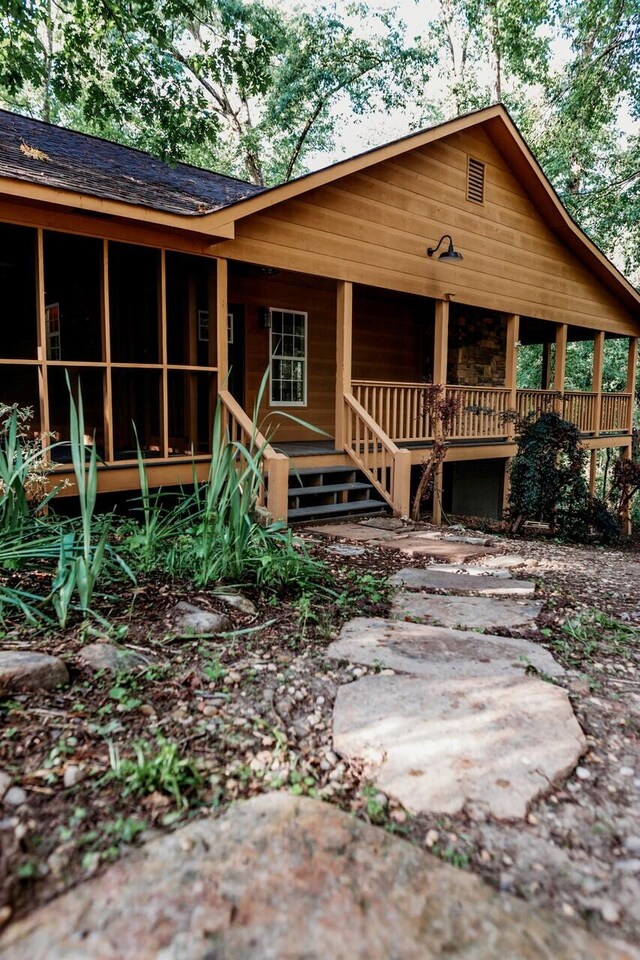 8643 Underwood Rd, Mitchell, GA 30820 - view of front of property with covered porch