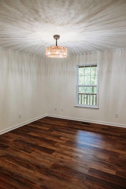 8643 Underwood Rd, Mitchell, GA 30820 - empty room with dark wood finished floors and baseboards
