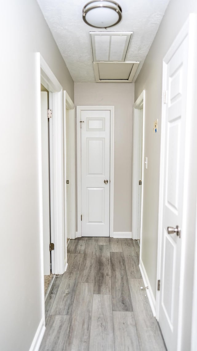2154 Peppermint Pl, Augusta, GA 30906 - hallway featuring attic access and wood finished floors