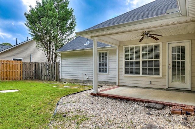 392 Sandleton Way, Evans, GA 30809 - view of yard with ceiling fan and a patio area