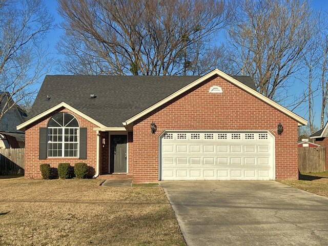 ranch-style house with a garage