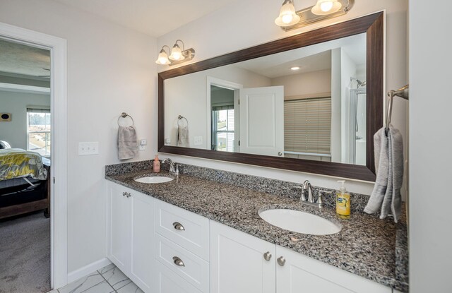 bathroom featuring vanity