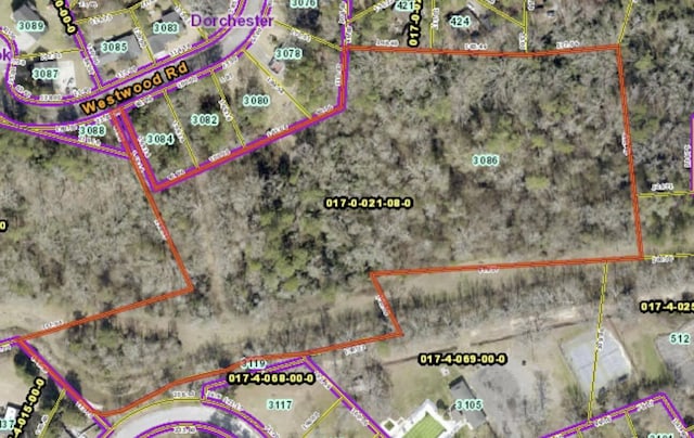 3086 Westwood Rd, Augusta GA, 30909 land for sale