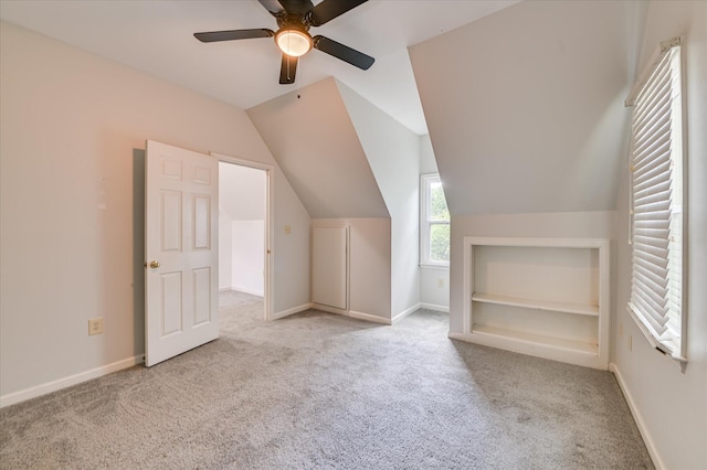 227 Water Oak Dr, Augusta, GA 30904 - additional living space featuring carpet, ceiling fan, and vaulted ceiling