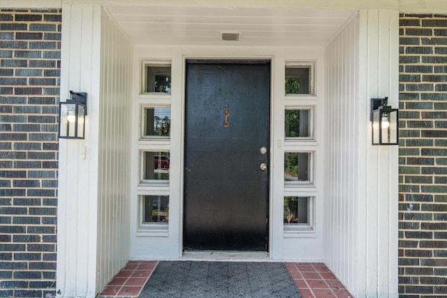 2203 Crestwood Dr, Augusta, GA 30904 - doorway to property featuring brick siding