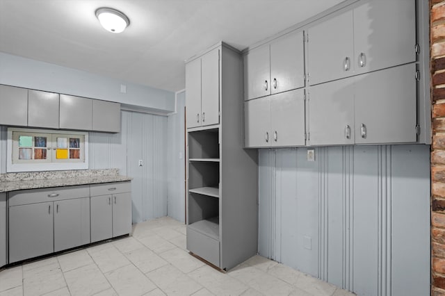 2203 Crestwood Dr, Augusta, GA 30904 - kitchen featuring gray cabinetry