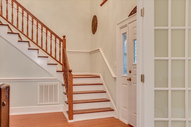 710 Somerset Way, Augusta, GA 30909 - entrance foyer featuring stairs and wood finished floors