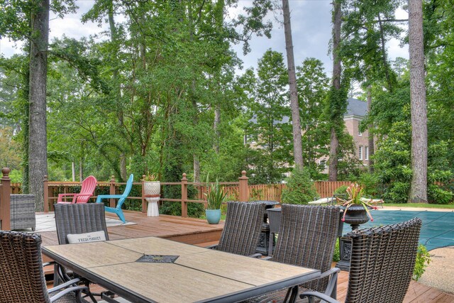 710 Somerset Way, Augusta, GA 30909 - deck with outdoor dining space