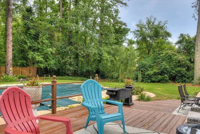 710 Somerset Way, Augusta, GA 30909 - deck with view of wooded area