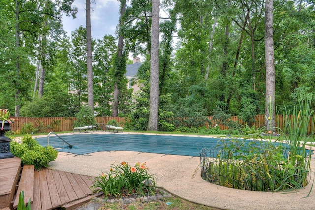 710 Somerset Way, Augusta, GA 30909 - view of pool featuring a fenced backyard, a diving board, and a wooden deck