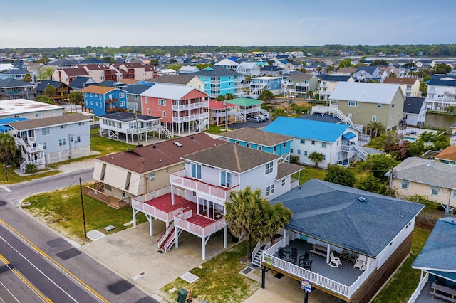 aerial view featuring a residential view