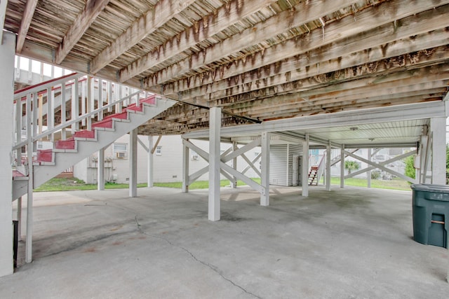 view of patio / terrace with stairs