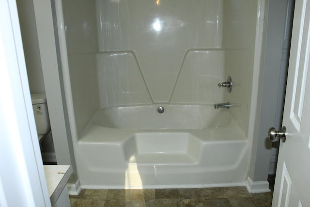 full bath with baseboards and walk in shower