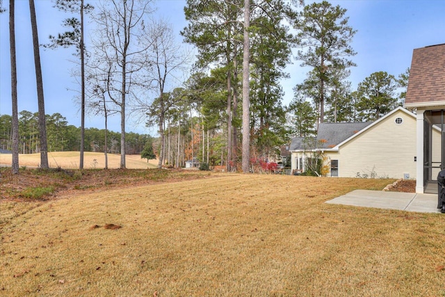 view of yard featuring a patio area