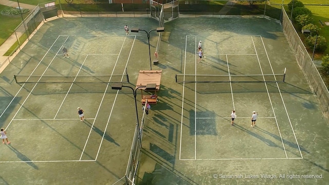 209 Apple Ln, Mccormick, SC 29835 - view of tennis court featuring fence