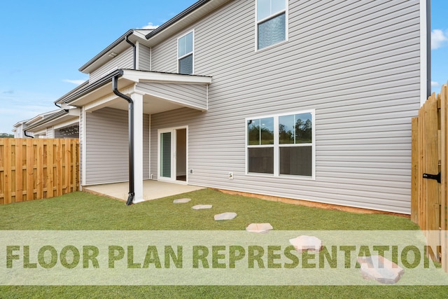 4017 Jane Ln Unit 11C, North Augusta, SC 29841 - back of property with a lawn and a patio