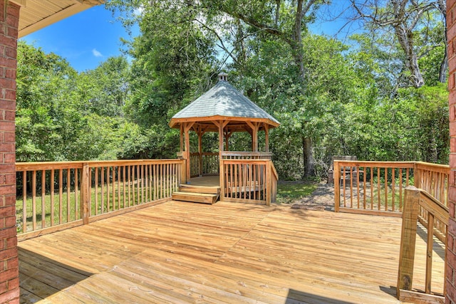 1008 Storey Mill Ct, Hephzibah, GA 30815 - wooden terrace featuring a gazebo