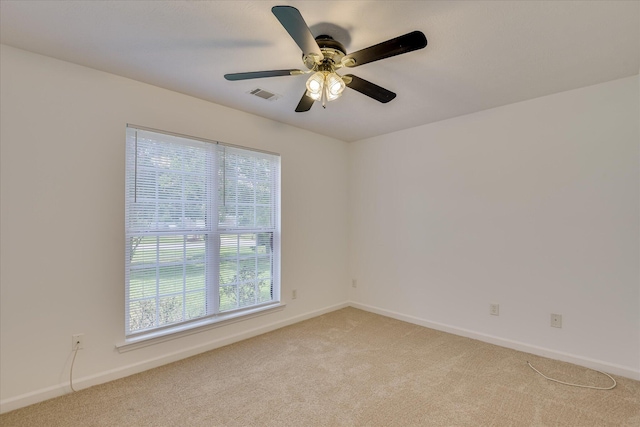 1008 Storey Mill Ct, Hephzibah, GA 30815 - spare room featuring light carpet and ceiling fan