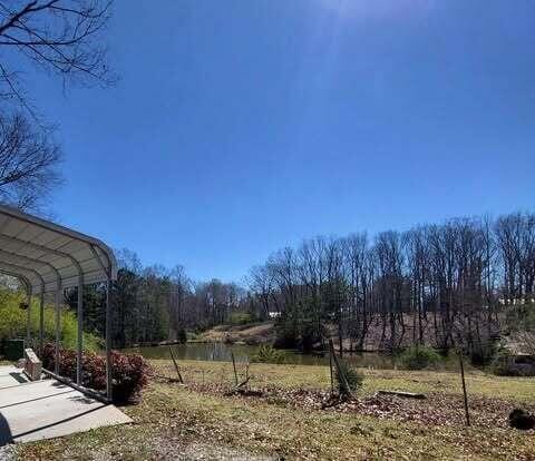 view of yard with a carport