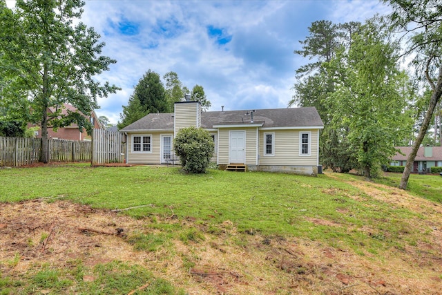 360 Stagecoach Way, Martinez, GA 30907 - rear view of house featuring a chimney and entry steps