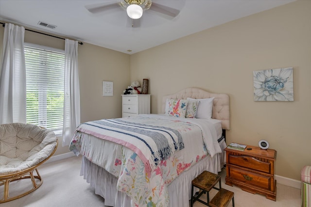 8 Tall Pine Ct, Augusta, GA 30909 - bedroom featuring light colored carpet, baseboards, and ceiling fan