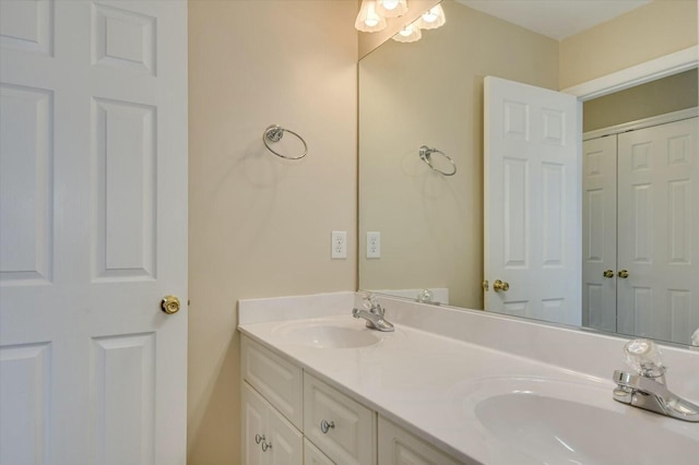 bathroom featuring vanity