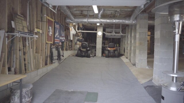 view of basement