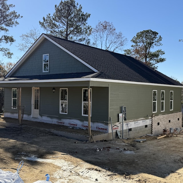 exterior space with a porch