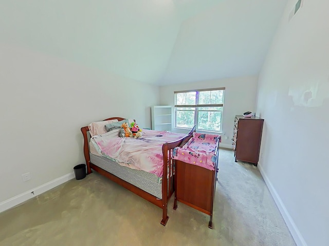 2461 Newbury Ave, Grovetown, GA 30813 - carpeted bedroom featuring baseboards and lofted ceiling