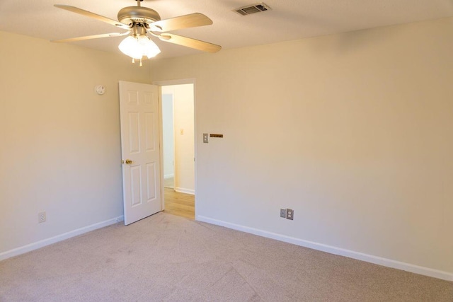 337 Patton Ct, Martinez, GA 30813 - unfurnished room with a ceiling fan, light colored carpet, and baseboards