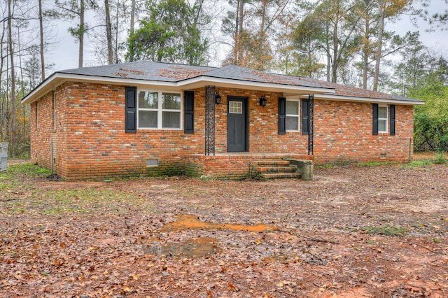 view of ranch-style home