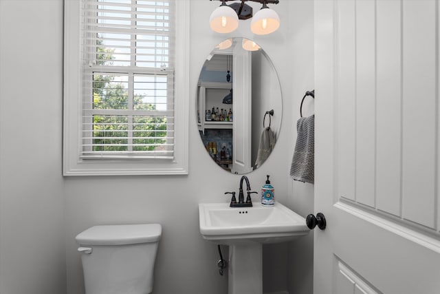 5099 Grande Park, Evans, GA 30809 - bathroom featuring toilet and a chandelier