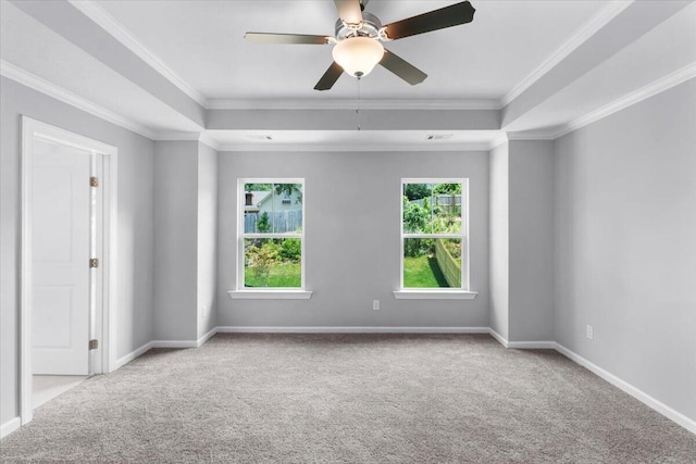 5051 Anna Way Unit Fb23, North Augusta, SC 29841 - spare room featuring carpet flooring, ornamental molding, and ceiling fan