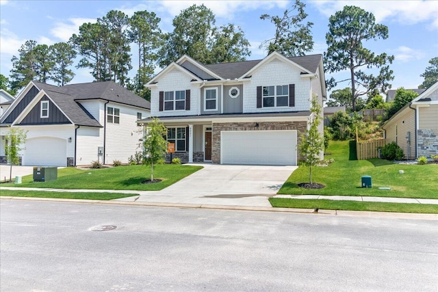 5051 Anna Way Unit Fb23, North Augusta, SC 29841 - craftsman house with stone siding, concrete driveway, an attached garage, and board and batten siding