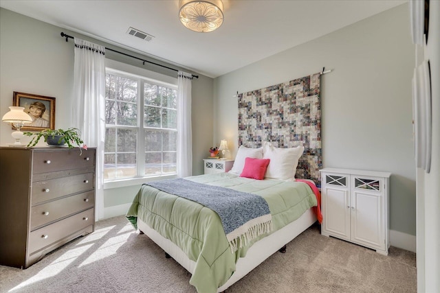 338 Pro Cir, Mccormick, SC 29835 - bedroom featuring light colored carpet, visible vents, and baseboards