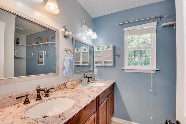 bathroom featuring vanity