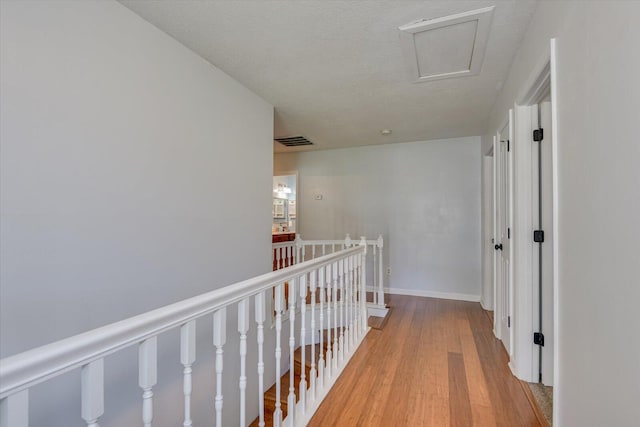 hallway featuring light hardwood / wood-style flooring