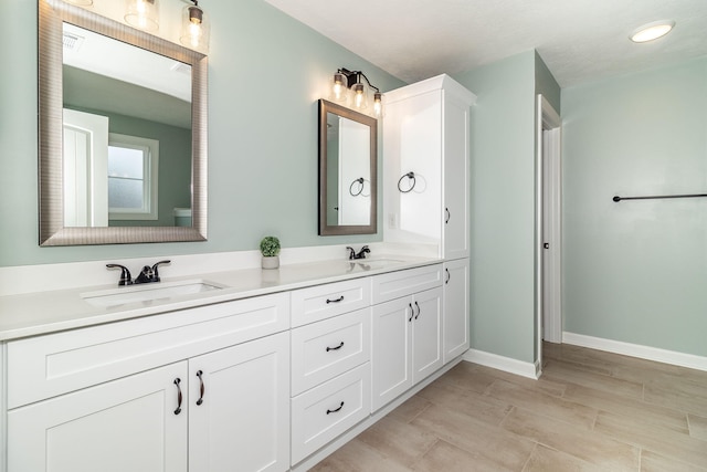 bathroom featuring vanity