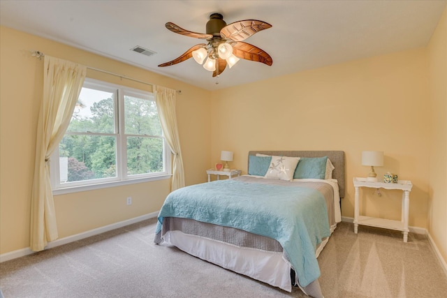 32 Creekside Dr, Aiken, SC 29803 - carpeted bedroom with baseboards and ceiling fan