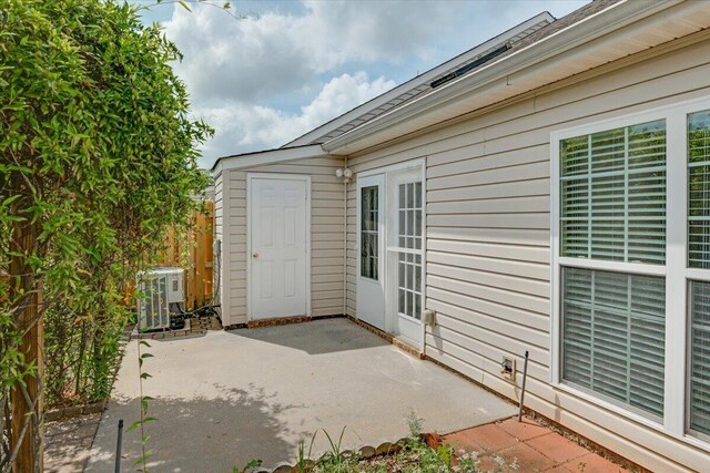 view of patio with central air condition unit