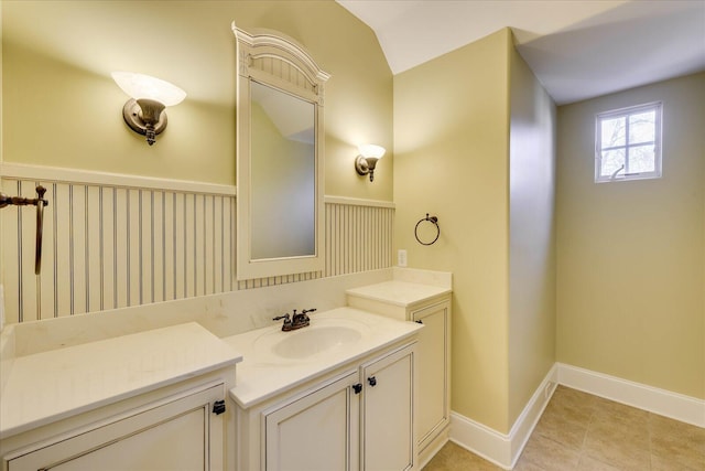 bathroom with vanity