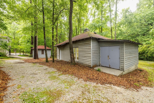 view of outbuilding