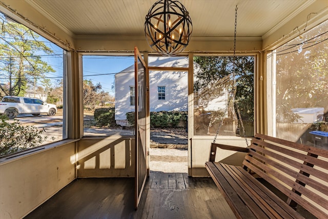 1738 Kissingbower Rd, Augusta, GA 30904 - sunroom / solarium with a chandelier